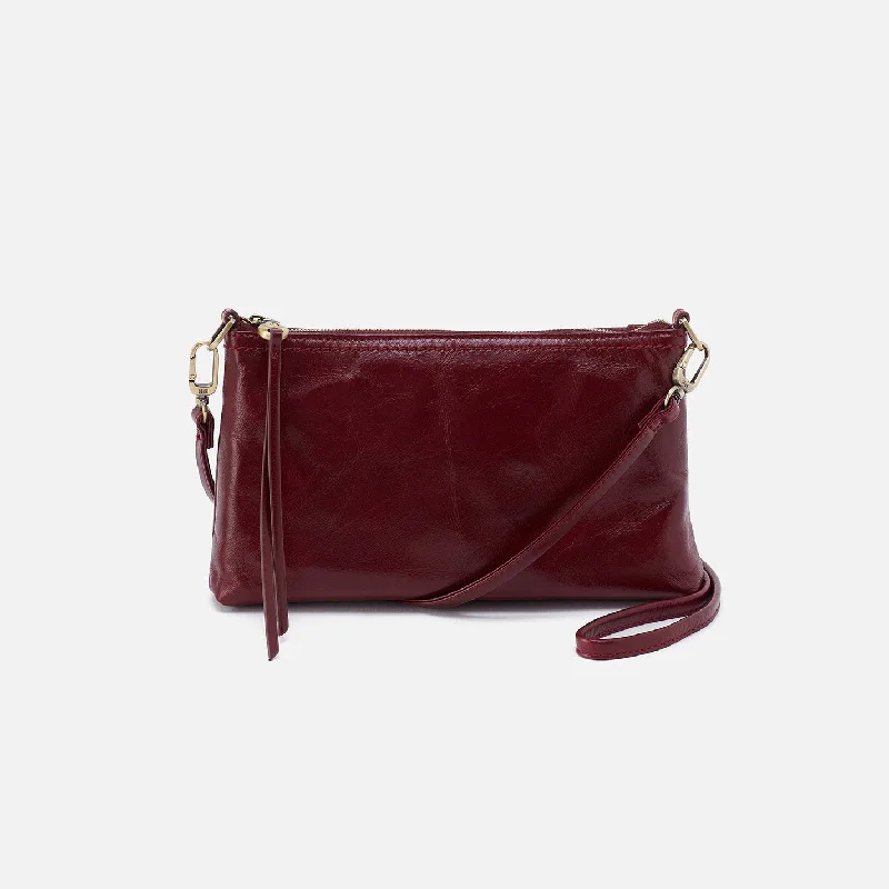 Darcy Crossbody In Polished Leather - Winterberry