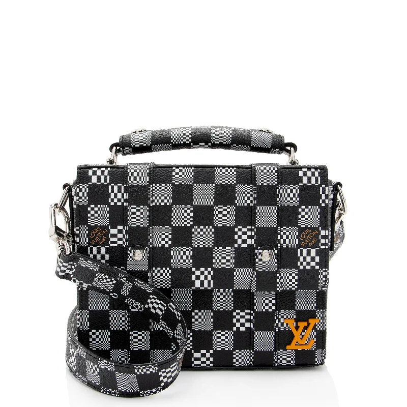 Louis Vuitton Limited Edition Damier Distorted Flap Soft Trunk Messenger