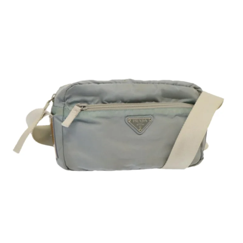 PRADA Shoulder Bag Nylon Light Blue Auth 69234