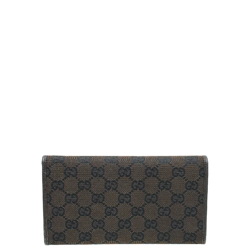 Gucci Chocolate GG Continental Wallet