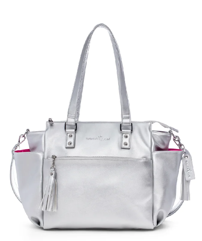 Gemini Mini Convertible Backpack - Silver Metallic - [OUTLET FINAL SALE]