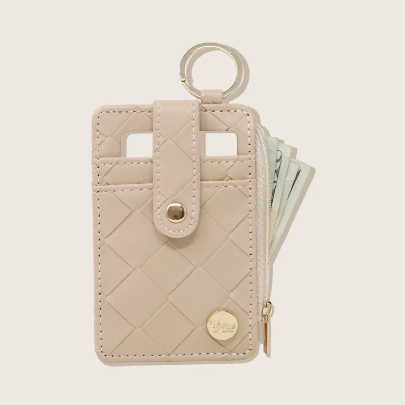 Highly Essential Keychain Woven Card Wallet