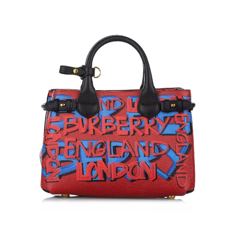 Burberry Graffiti Banner Leather Satchel (SHG-17018)