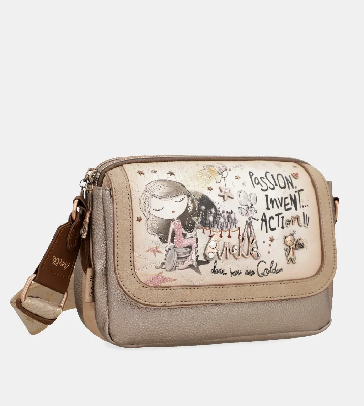 Hollywood crossbody bag with flap