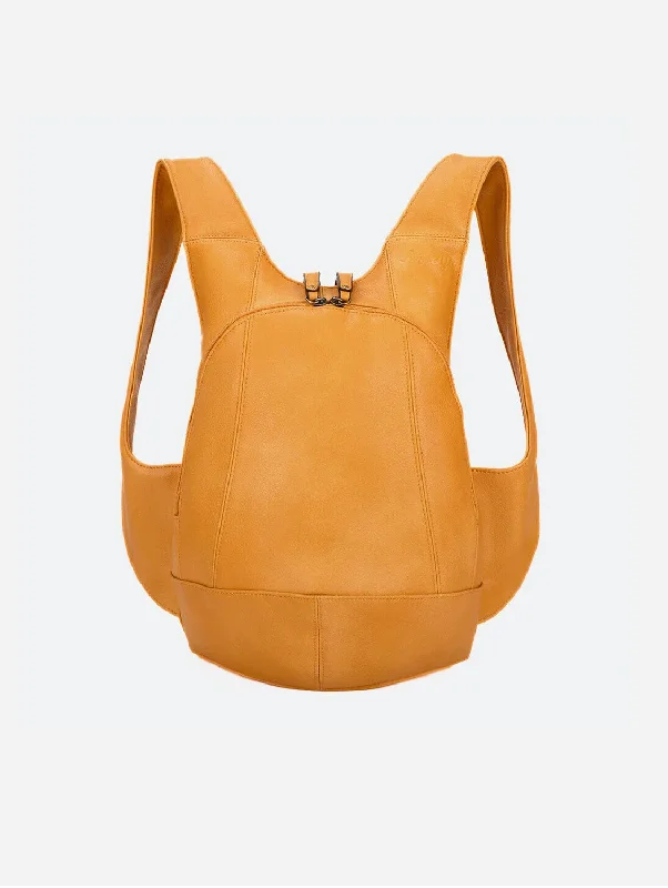 The Original Vegan Leather Backpack | Mustard