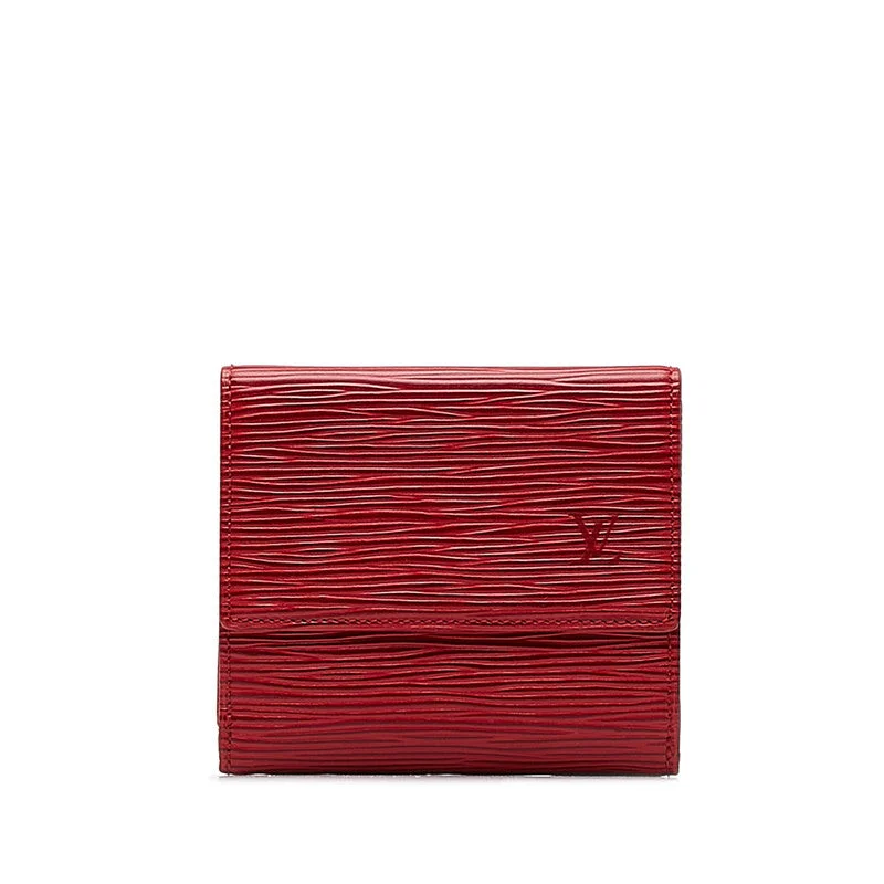 Louis Vuitton Epic Portemonnaie Belle Carthage Three Folded Wallet M6348E Castilian Red Leather  Louis Vuitton