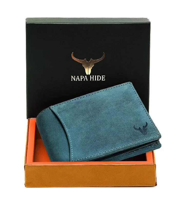 Napa Hide Blue Men's Wallet (NPH009 BLU HNTR)