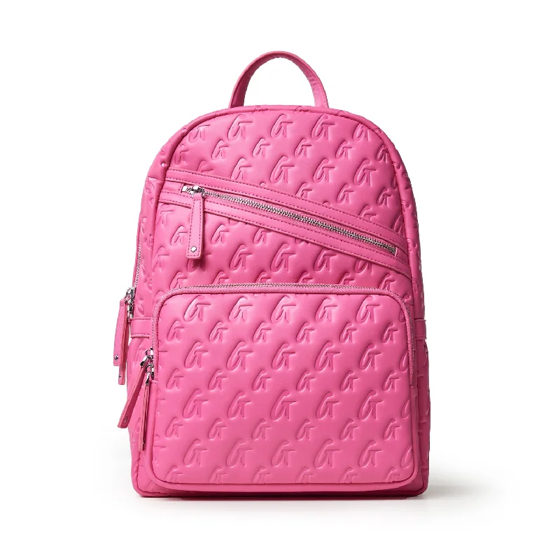 MONOGRAM BACKPACK - HOT PINK