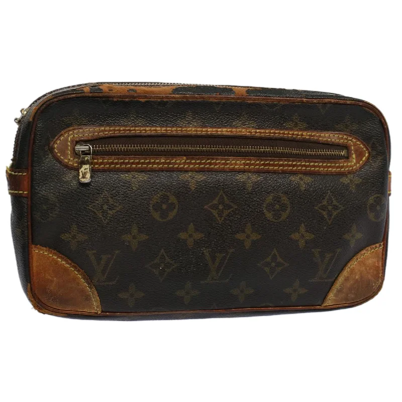 LOUIS VUITTON Monogram Marly Dragonne GM Clutch Bag M51825 LV Auth ti1259