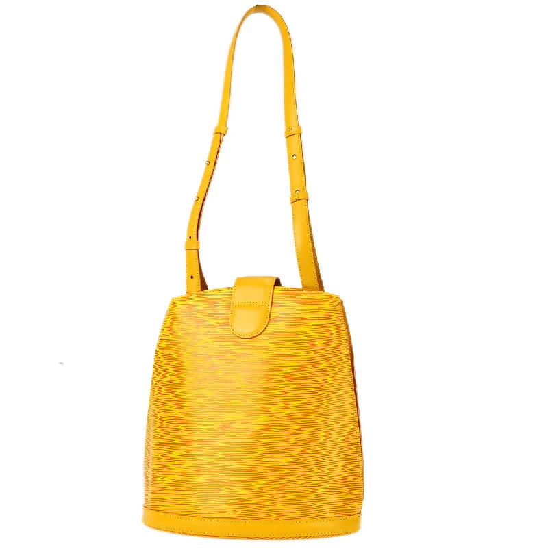 Louis Vuitton 1995 Cluny Shoulder Bag Yellow Epi M52259