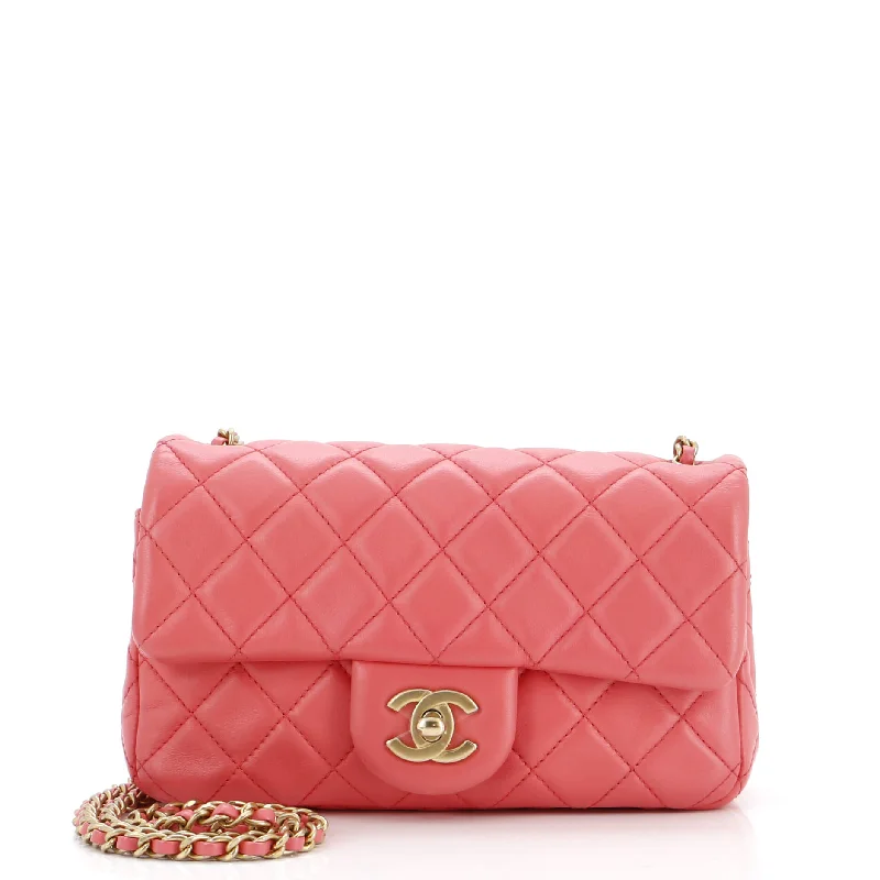 Pearl Crush Flap Bag Quilted Lambskin Mini