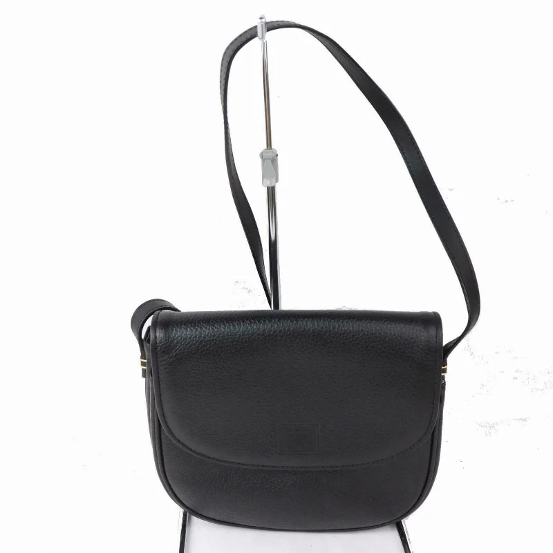 Brand Inspired Burberry Shoulder Bag Black Leather (SHC1-14387)