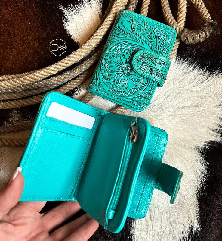 The Arizona Small Wallet ~ Turquoise