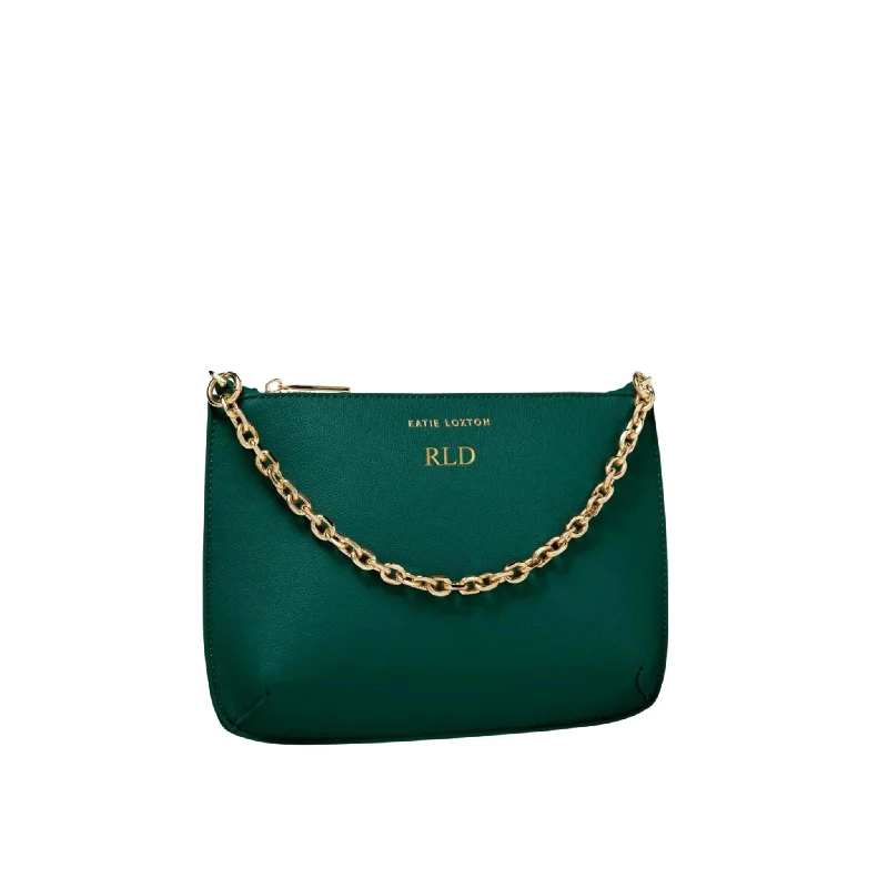 Katie Loxton Astrid Chain Clutch - Emerald Green