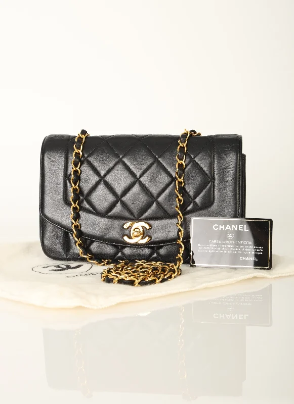 Chanel 1991 Lambskin Diana Flap Bag