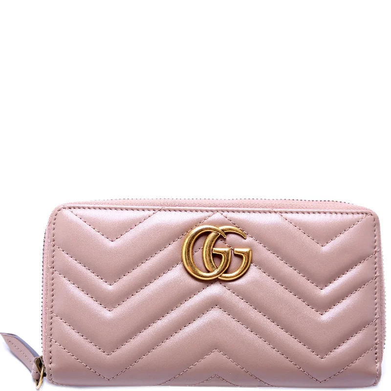 GG Marmont Zip Around Wallet