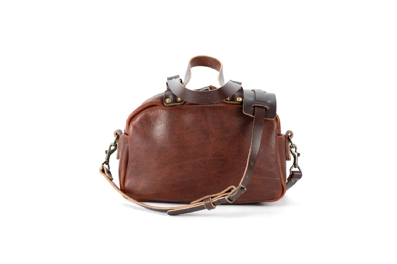 HOFFMAN LEATHER CROSSBODY BAG - WHISKY BISON