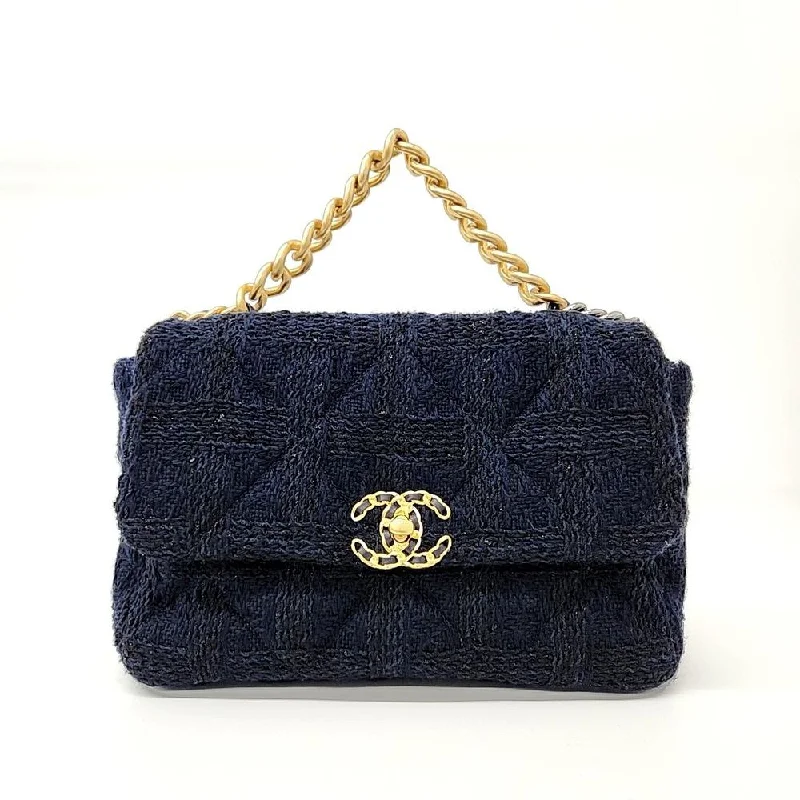 Chanel Tweed 19 Flap Bag Large