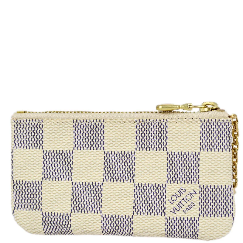 Louis Vuitton 2008 Damier Azur Pochette Cles Coin Case Wallet N62659