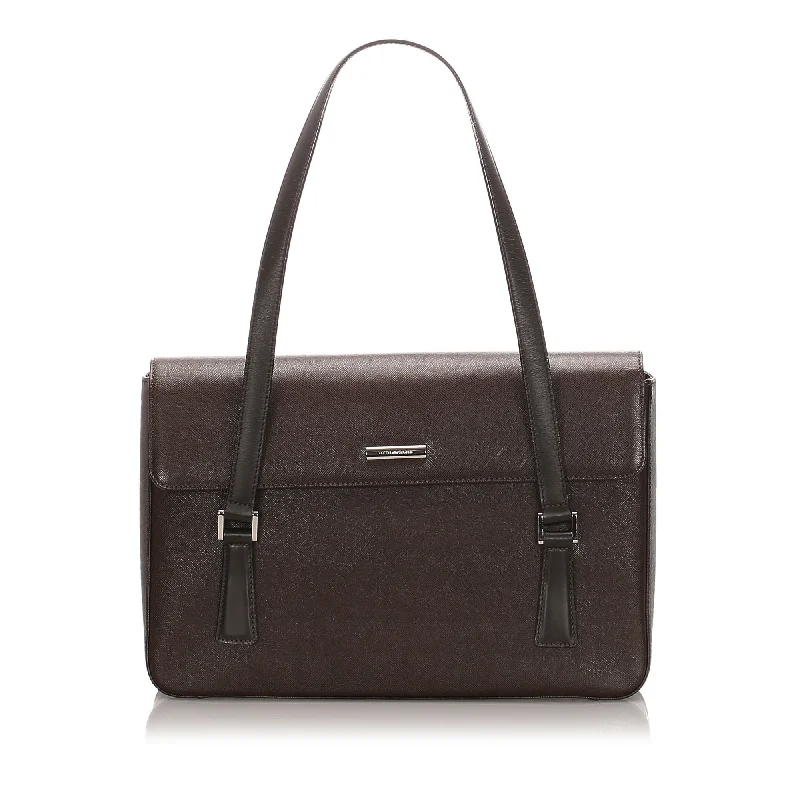 Burberry Brown Calf Leather Tote Bag United Kingdom