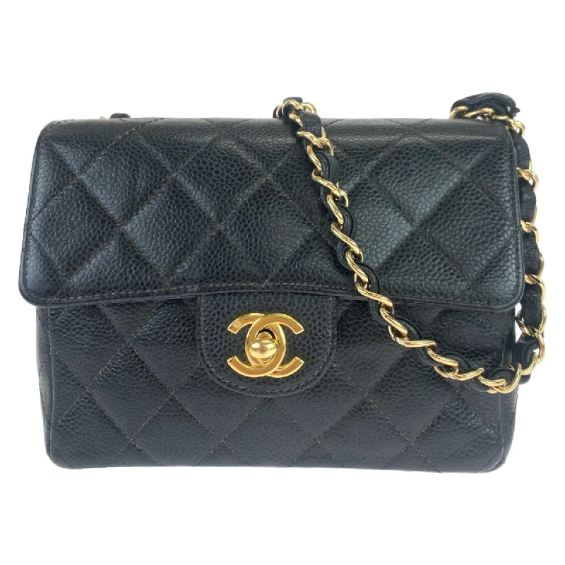 Chanel Vintage Mini Matelasse Caviar Flap Bag