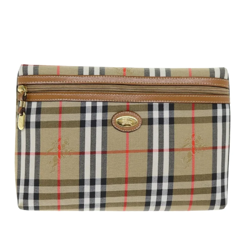 BURBERRY Nova Check Clutch Bag