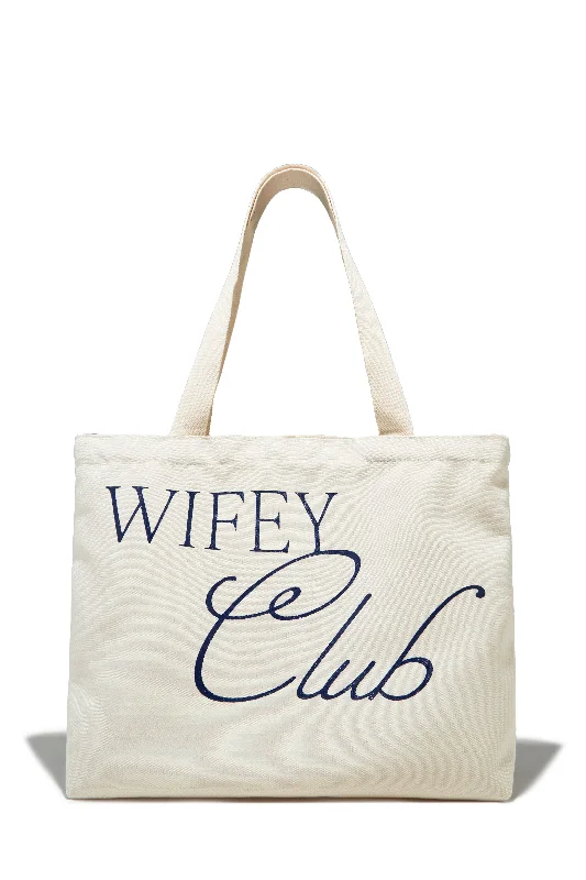 Wifey Club Tote Bag - Natural