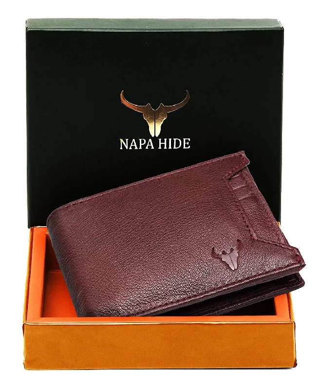 Napa Hide Brown Men's Wallet (NPH010 Maroon)