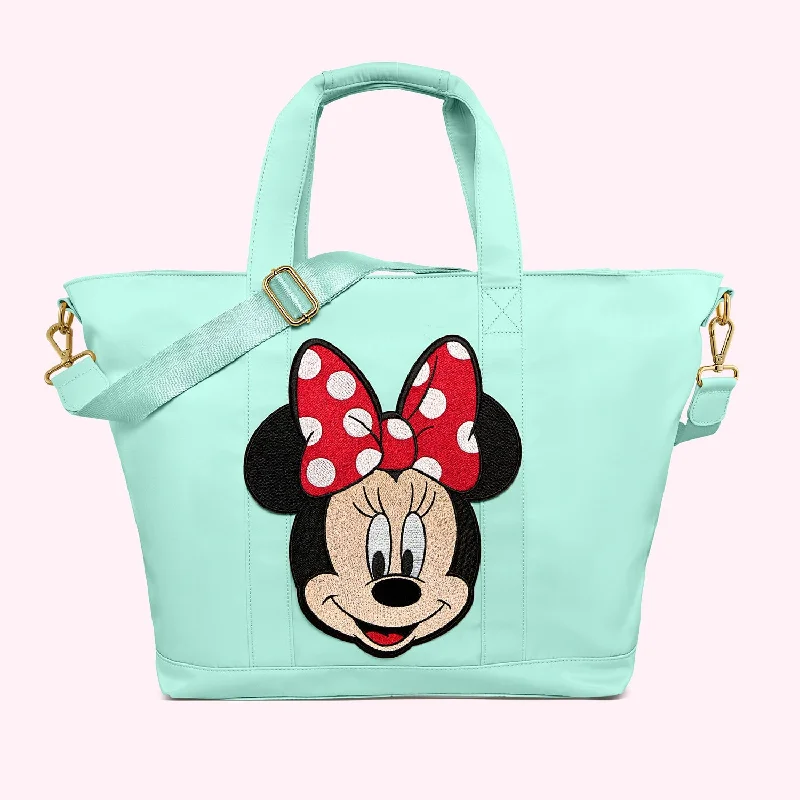 Classic Cotton Candy Tote with Jumbo Disney Minnie Mouse Patch