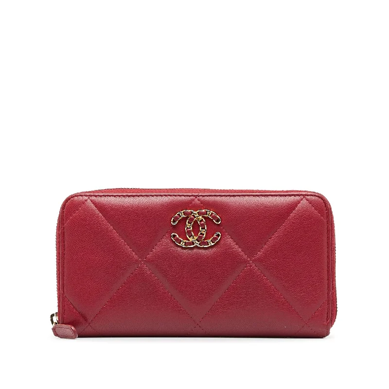 Chanel 19 Zip Around Wallet (SHG-tI3UK5)