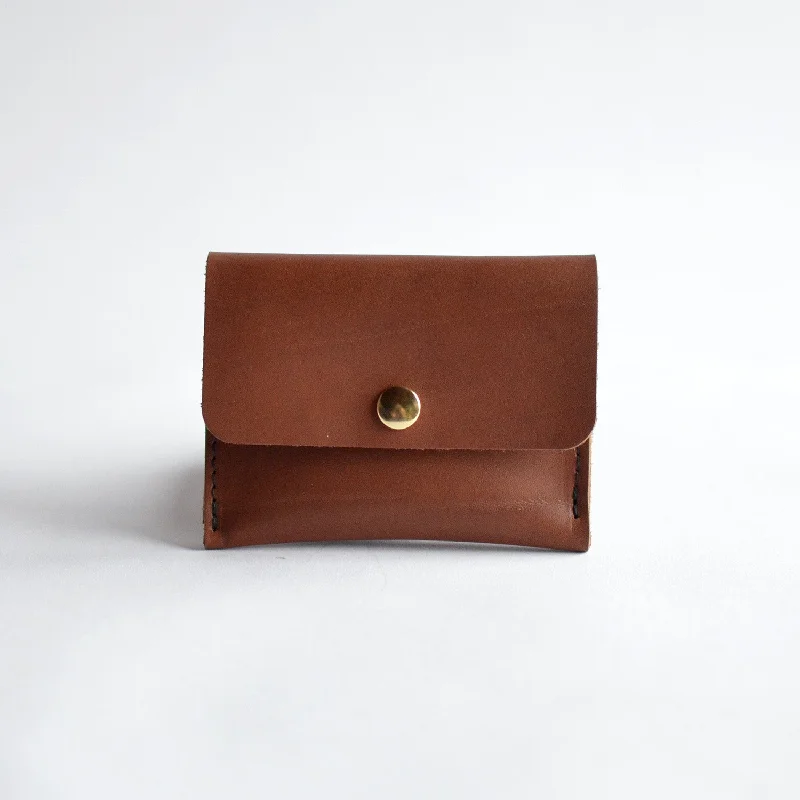 Mini Wallet - Chocolate Brown Leather