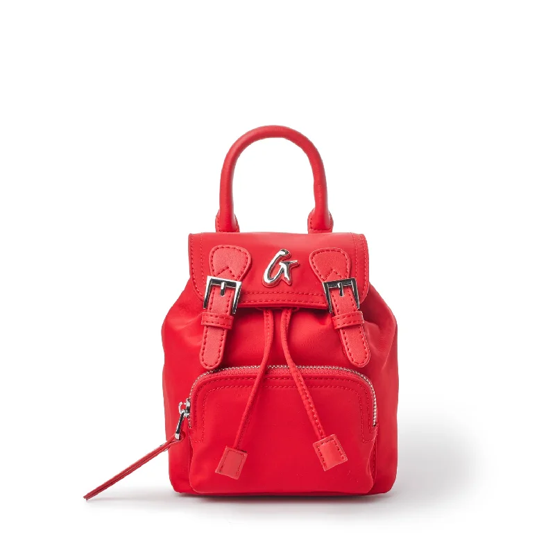 MINI NYLON BACKPACK - RED