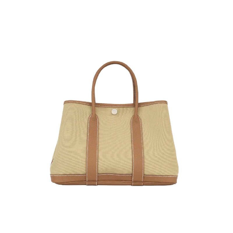 Hermès Garden Party 30 - Trench Canvas/Gold Negonda (NWT)