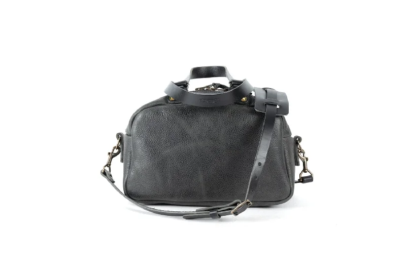 HOFFMAN LEATHER CROSSBODY BAG - RAVEN