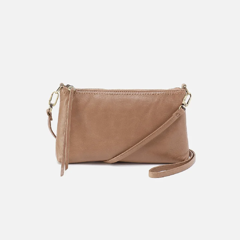 Darcy Crossbody In Polished Leather - Cashmere