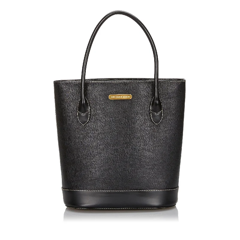 Burberry Black Others Leather Tote Bag United Kingdom