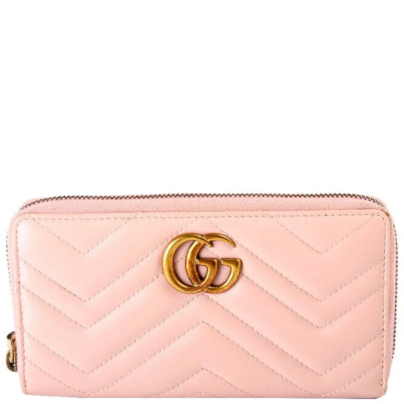 GG Marmont Zip Around Wallet