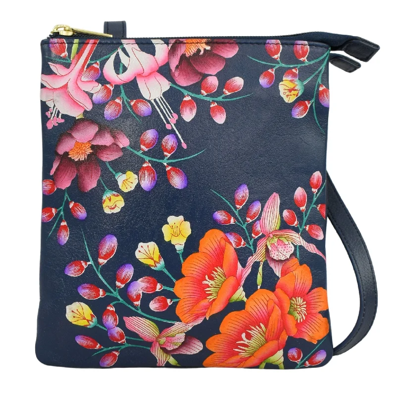 Hand Painted Triple Compartment Crossbody