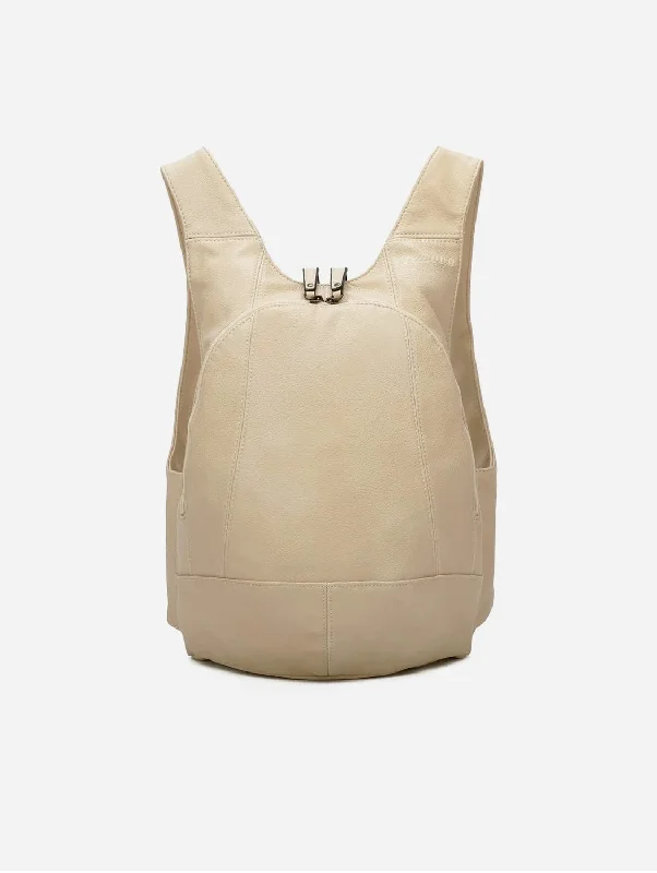 The Original Vegan Leather Backpack | Beige