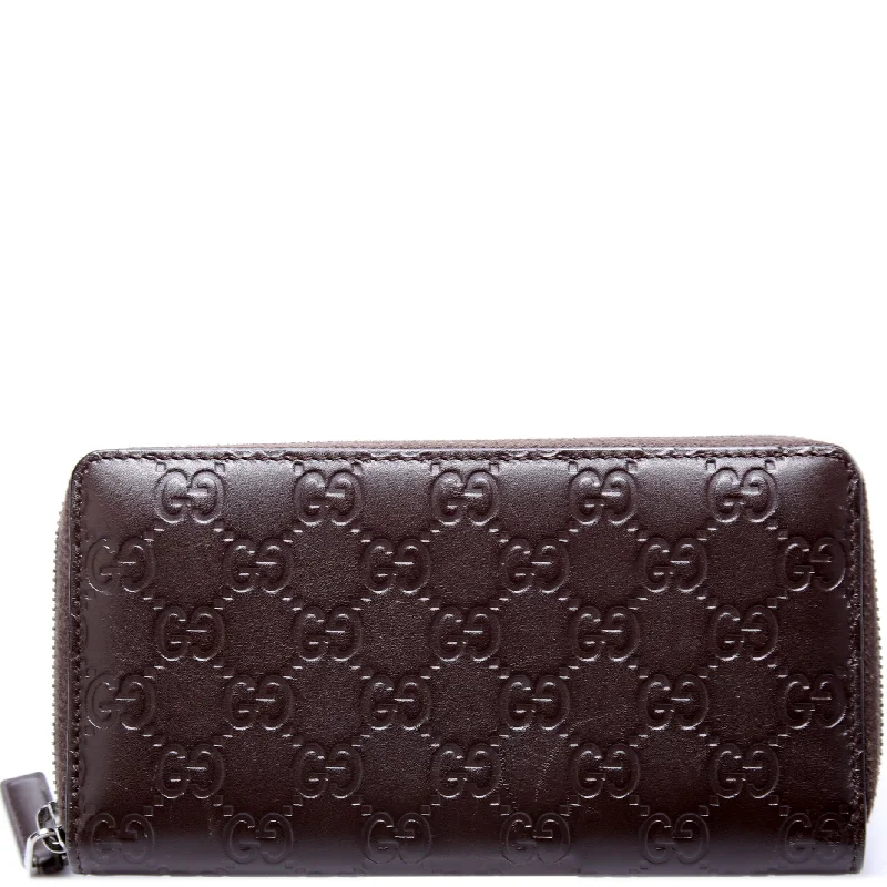 Guccissima Zip Around Wallet