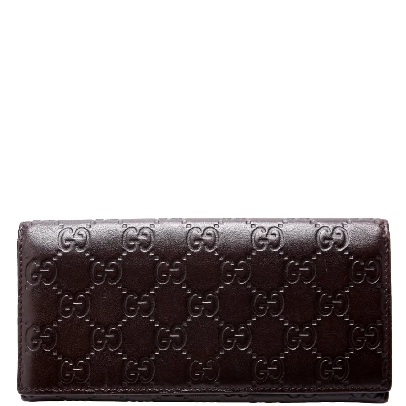 Guccissima Continental Wallet Brown