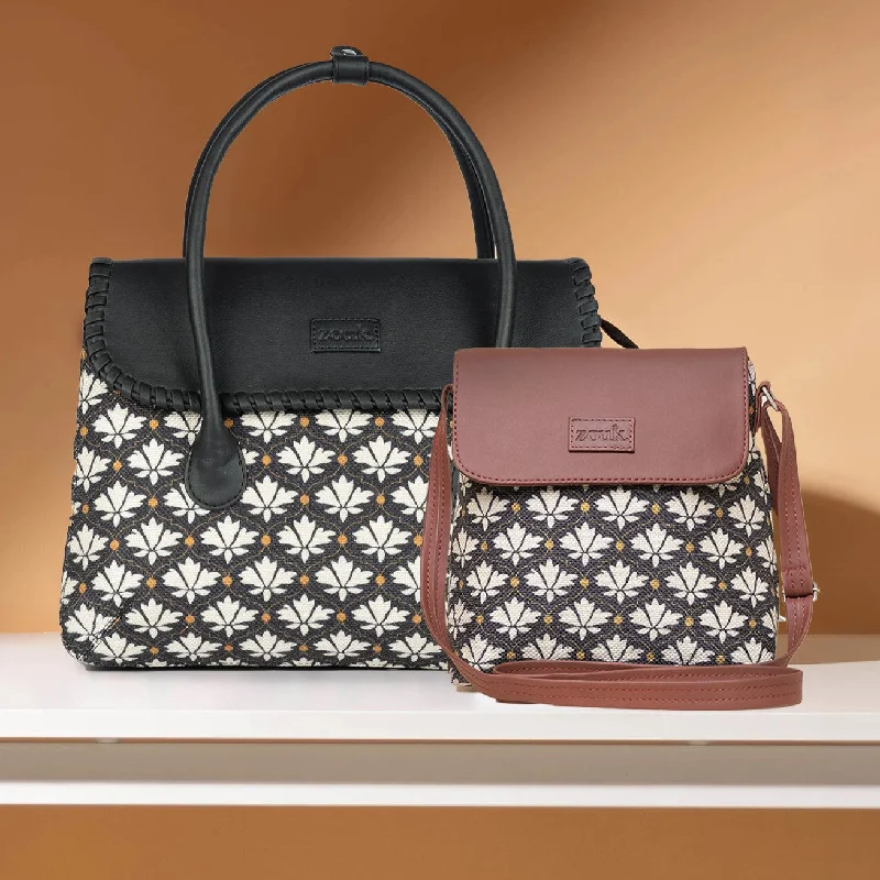 Bidri Kaiser - SAK Satchel & Flap Sling Bag Combo