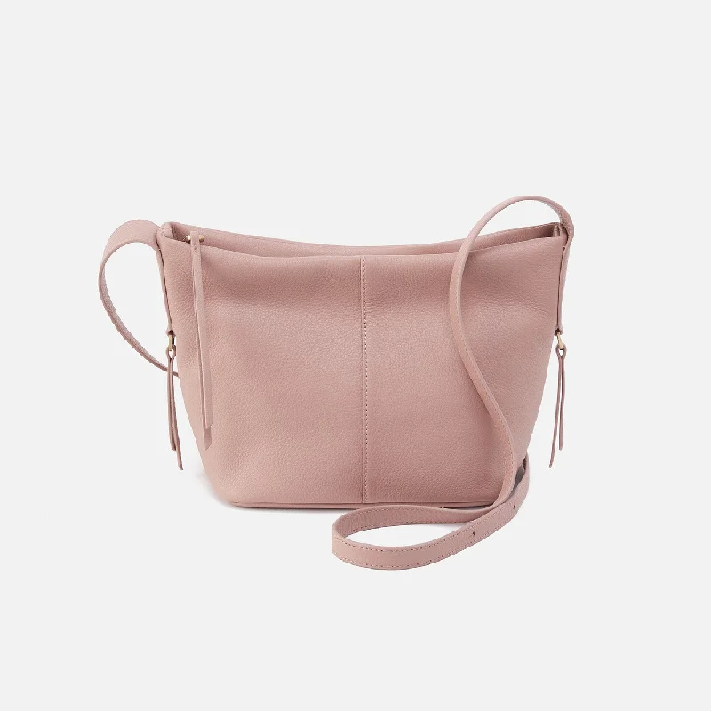 Collette Crossbody In Pebbled Leather - Blush