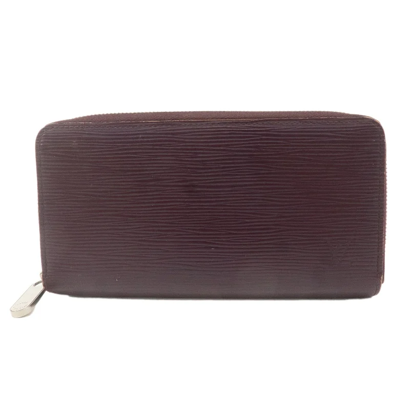 Louis Vuitton Epi Zippy Wallet Long Wallet Purple Cassis M6007K