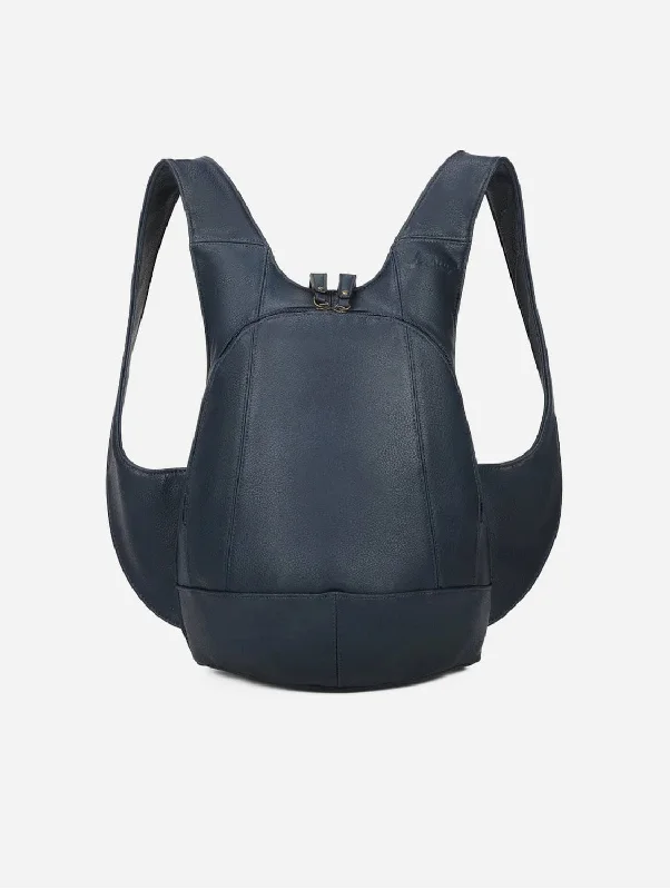 The Original Vegan Leather Backpack | Dark Blue