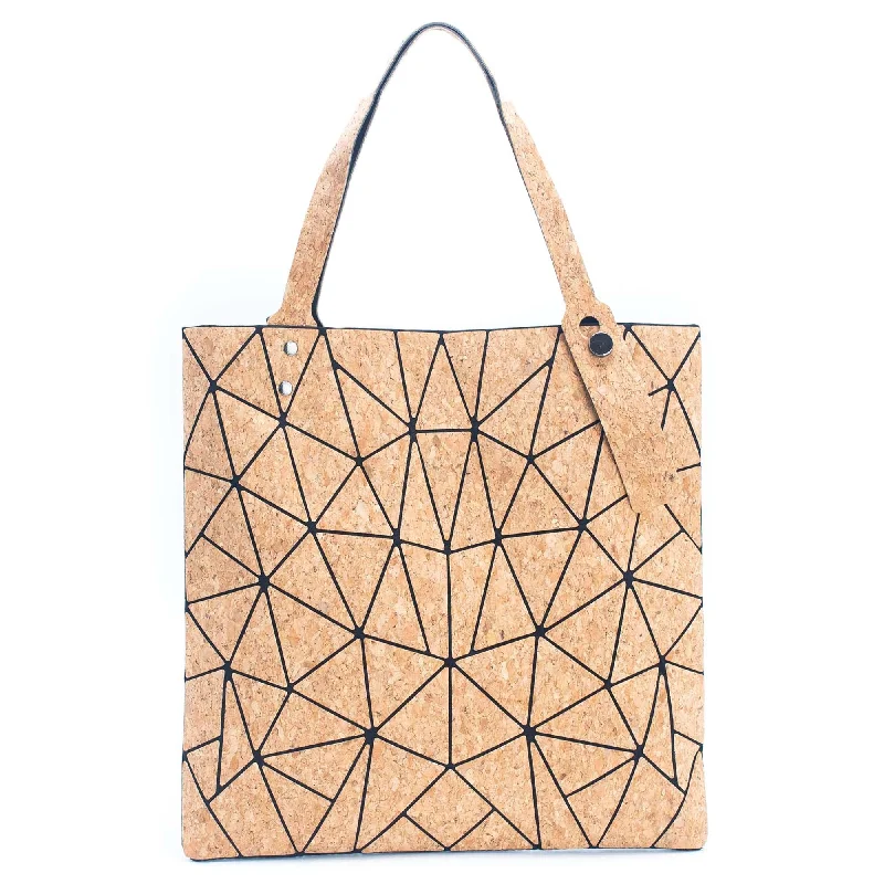 Natural cork Geometric women Cork Tote  BAG-2209