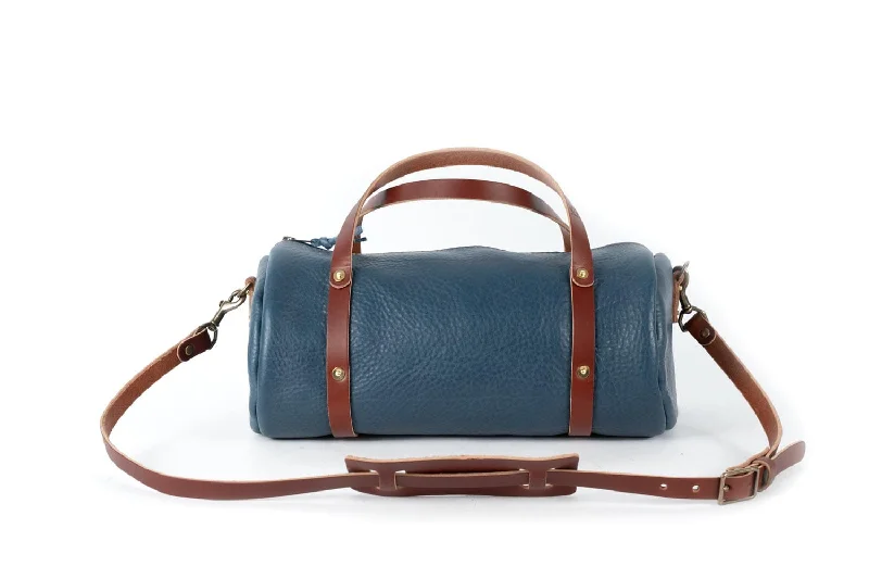 JANE LEATHER CROSSBODY - LARGE - SMOKEY BLUE