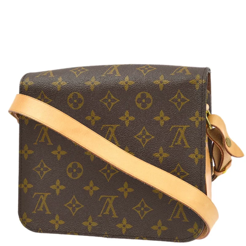 Louis Vuitton 1991 Monogram Cartouchiere MM Shoulder Bag M51253