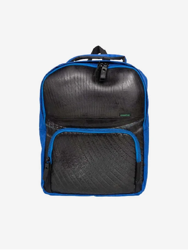 Rozer Upcycled Tyre Vegan Backpack | Blue