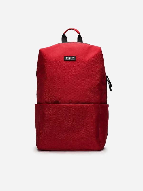 Oslo Recycled PET Vegan Laptop Backpack | Red